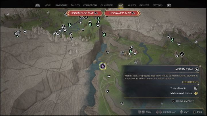 Link to the map: Merlin Trial - Poidsear Coast #4 - Hogwarts Legacy: Poidsear Coast - all Merlin Trials - Merlins Trials - Hogwarts Legacy Guide