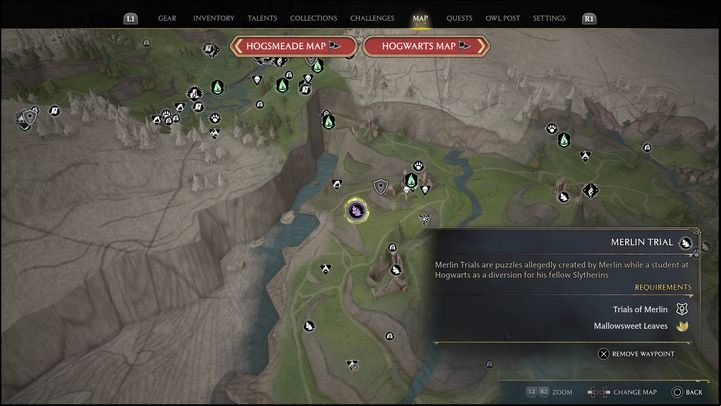 Link to the map: Merlin Trial - Poidsear Coast #3 - Hogwarts Legacy: Poidsear Coast - all Merlin Trials - Merlins Trials - Hogwarts Legacy Guide