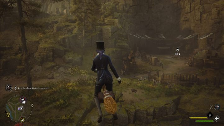 Fly to the camp located in the North Hogwarts Region - Hogwarts Legacy: The Tale of Rowland Oakes - Hogwarts - Hogwarts Legacy Guide