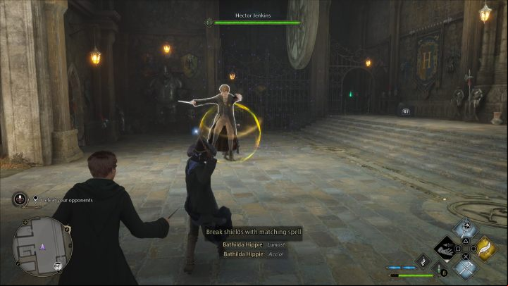 The next round will be against 3 students at level 11 - Hogwarts Legacy: Crossed Wands - walkthrough - Hogwarts - Hogwarts Legacy Guide