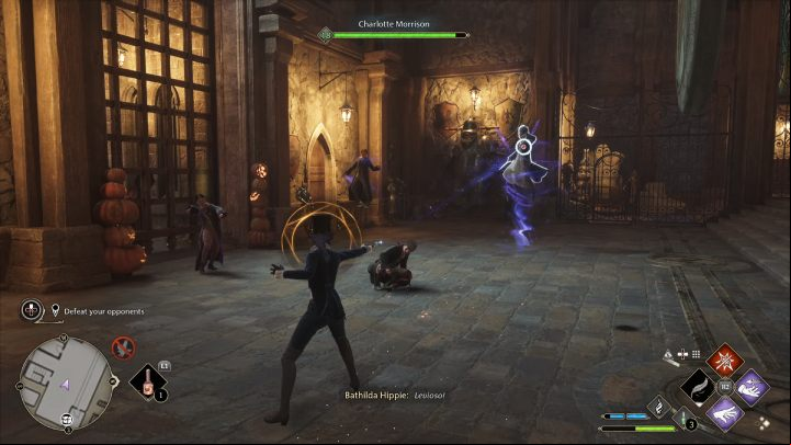 The final round will be against 4 students at level 18 - Hogwarts Legacy: Crossed Wands - walkthrough - Hogwarts - Hogwarts Legacy Guide