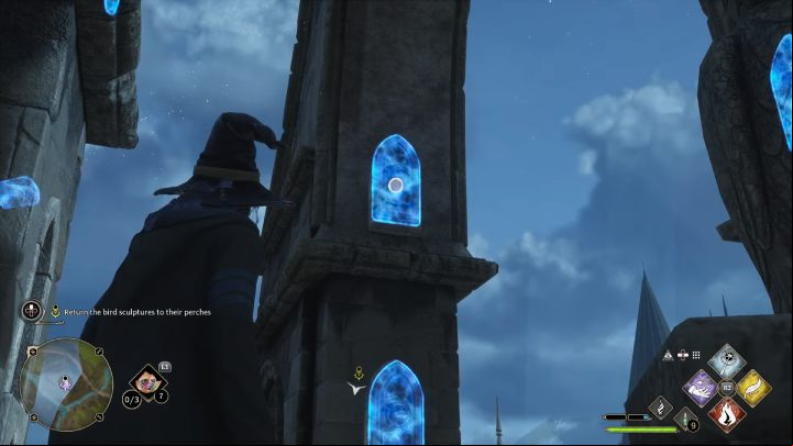 The Revelio spell will reveal the stashes in The Owlery - Hogwarts Legacy: Ollivanders Heirloom - Main quests - Hogwarts Legacy Guide