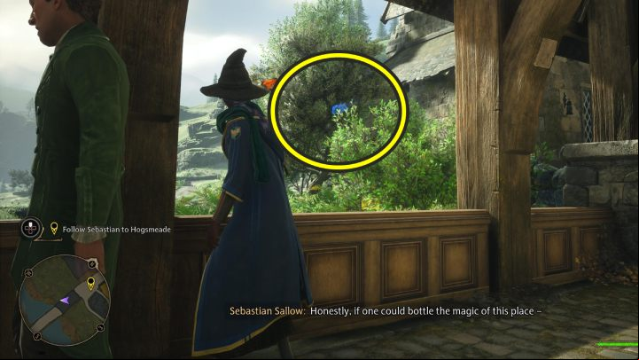 One of the Flying Guide Page #1 (Hogsmeade) can be found right at the entrance to Hogsmeade - Hogwarts Legacy: Field Guide Pages - Hogsmeade - Hogsmeade - Hogwarts Legacy Guide