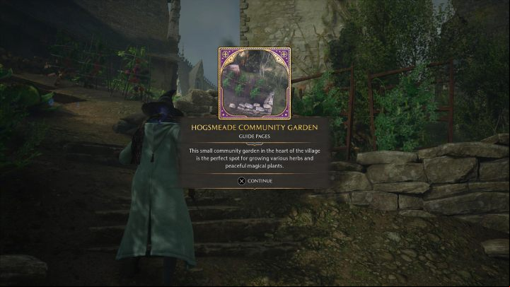You will find one of the Revelio pages between the small buildings near the potion shop and Ollivander's shop - Hogwarts Legacy: Field Guide Pages - Hogsmeade - Hogsmeade - Hogwarts Legacy Guide