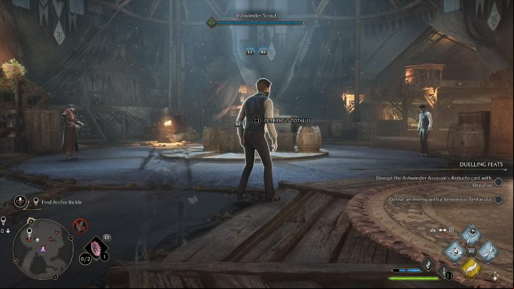 In this room you will be able to easily sneak up and finish off 2 people with stealth attacks - Hogwarts Legacy: The Lost Child - Relationship quests - Natty - Hogwarts Legacy Guide