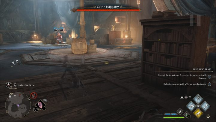 Once everyone is back in their spots, you can finish off the next enemy with a stealth attack - Hogwarts Legacy: The Lost Child - Relationship quests - Natty - Hogwarts Legacy Guide