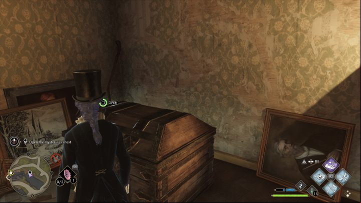 You've received a key from Penny - go to the back of the shop and open the chest - Hogwarts Legacy: Minding Your Own Business - Hogsmeade - Hogwarts Legacy Guide