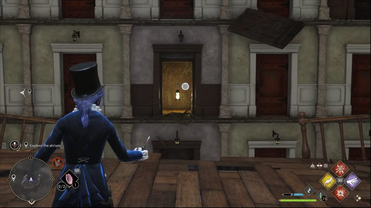 In the distance you will see another door covered with boards - Hogwarts Legacy: Minding Your Own Business - Hogsmeade - Hogwarts Legacy Guide