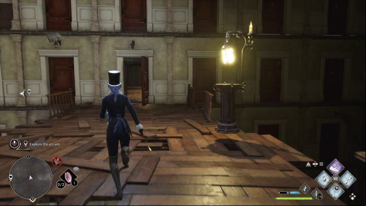 Now go back to the stand from which you've taken the lantern, look left, and grab the lantern from the first stand - Hogwarts Legacy: Minding Your Own Business - Hogsmeade - Hogwarts Legacy Guide