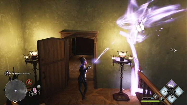 As you bring the lantern closer, a door will appear and open before you - Hogwarts Legacy: Minding Your Own Business - Hogsmeade - Hogwarts Legacy Guide