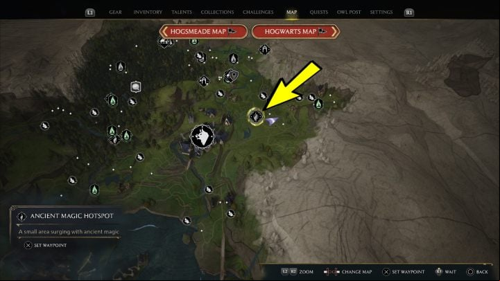 Region: Hogsmeade Valley - Hogwarts Legacy: Ancient Magic Hotspots Part 1 - Highlands - Hogwarts Legacy Guide