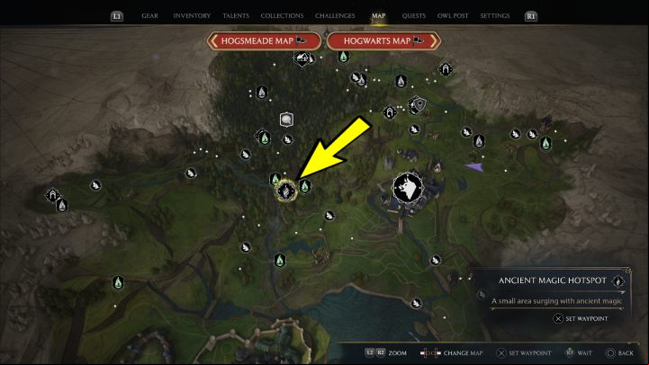 Region: North Hogwarts Region - Hogwarts Legacy: Ancient Magic Hotspots Part 1 - Highlands - Hogwarts Legacy Guide
