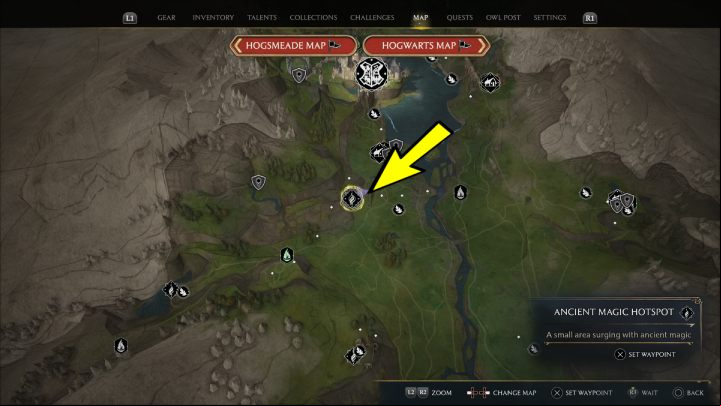 Region: Hogwarts Valley - Hogwarts Legacy: Ancient Magic Hotspots Part 1 - Highlands - Hogwarts Legacy Guide