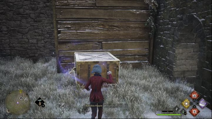 Jump down and scan the area - Hogwarts Legacy: Ancient Magic Hotspots Part 1 - Highlands - Hogwarts Legacy Guide