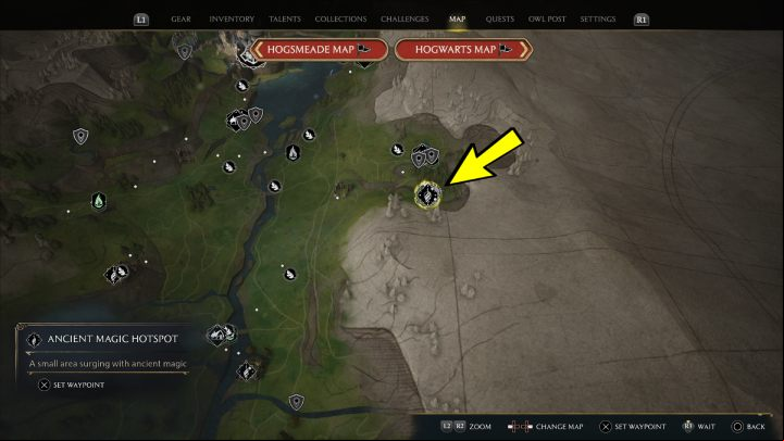 Region: Hogwarts Valley - Hogwarts Legacy: Ancient Magic Hotspots Part 1 - Highlands - Hogwarts Legacy Guide
