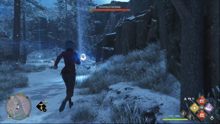 The first object is right next to the starting point - Hogwarts Legacy: Ancient Magic Hotspots Part 1 - Highlands - Hogwarts Legacy Guide