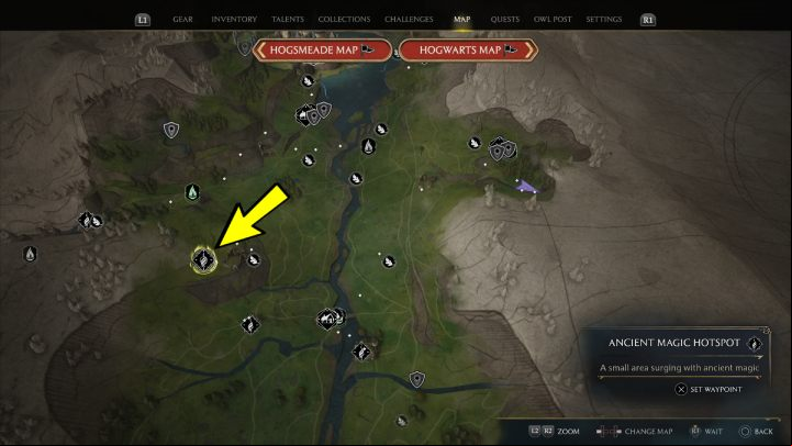Region: Hogwarts Valley - Hogwarts Legacy: Ancient Magic Hotspots Part 1 - Highlands - Hogwarts Legacy Guide