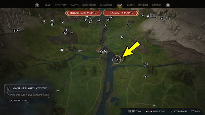 Region: Hogwarts Valley - Hogwarts Legacy: Ancient Magic Hotspots Part 1 - Highlands - Hogwarts Legacy Guide