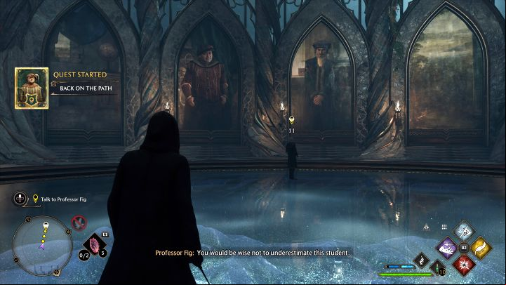 Use fast travel to go to the Map Chamber at Hogwarts - Hogwarts Legacy: Back on the Path - Main quests - Hogwarts Legacy Guide