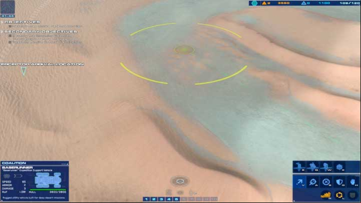 Build two AA turrets right by the point where the enemy bombers will appear. - Mission 6 - Beladin Dune Sea - Campaign mode walkthrough - Homeworld: Deserts of Kharak Game Guide