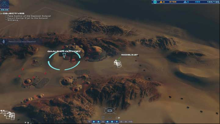 As Rachel make it over to the Gaalsien outpost. - Mission 7 - Gaalsien Base - Campaign mode walkthrough - Homeworld: Deserts of Kharak Game Guide