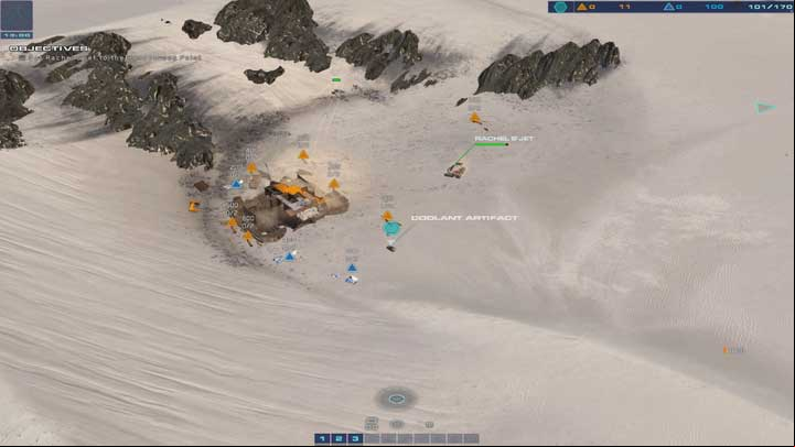 Collect the artifact from the nearby wreck - this is an important objective. - Mission 12 - Torin Crater - Campaign mode walkthrough - Homeworld: Deserts of Kharak Game Guide
