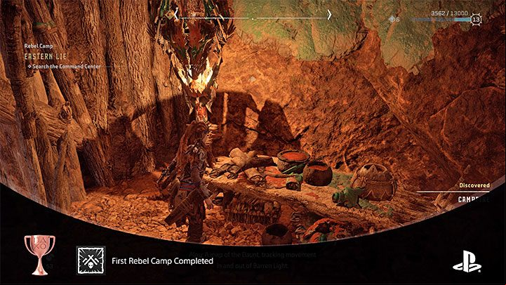 How to unlock: Completed key objectives in 1 Rebel Camp - Horizon Forbidden West: Trophies - list, trophy guide - Appendix - Horizon Forbidden West Guide