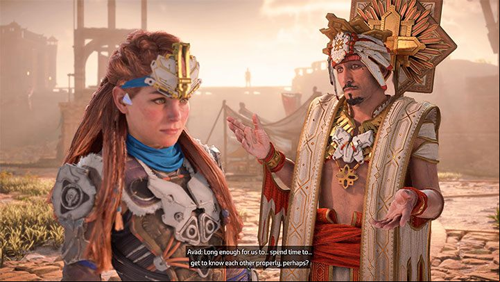 The most important information is that there are no "full-fledged" romances in Horizon Forbidden West and Aloy doesn't have the option to get involved with any of the characters she encounters - Horizon Forbidden West: Are there romances? - World and game information - Horizon Forbidden West Guide