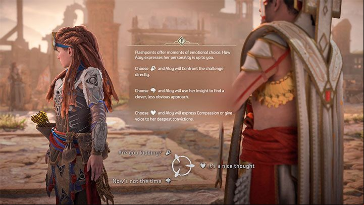 Surprisingly, the game will allow you to choose the main character's emotional response to this proposition - Horizon Forbidden West: Are there romances? - World and game information - Horizon Forbidden West Guide