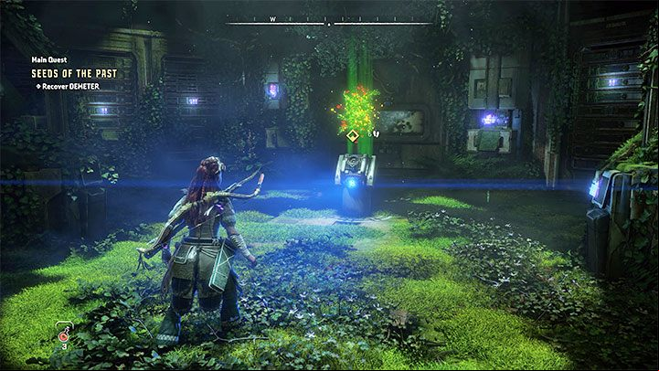 Enter the data core room and use the interactive console to DEMETER - Horizon Forbidden West: Seeds of the Past - walkthrough - Main Storyline - Horizon Forbidden West Guide