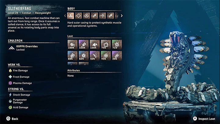 The Slitherfangis a giant mechanical snake and the first boss - Horizon Forbidden West: Reach for the Stars - walkthrough - Main Storyline - Horizon Forbidden West Guide