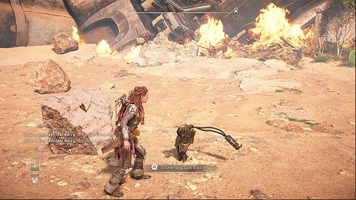You can find useful loot in the arena - mainly berries for healing and resources for arrows - Horizon Forbidden West: Reach for the Stars - walkthrough - Main Storyline - Horizon Forbidden West Guide