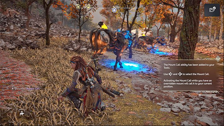 From now on, the Charger will be assigned to Aloy - Horizon Forbidden West: How to override and mount a Charger? - Exploration - Horizon Forbidden West Guide