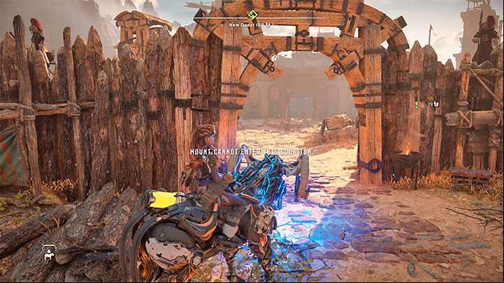 Your goal is to travel southwest from Chainscrape to the neighboring settlement of Barren Light - Horizon Forbidden West: The Embassy - walkthrough - Main Storyline - Horizon Forbidden West Guide