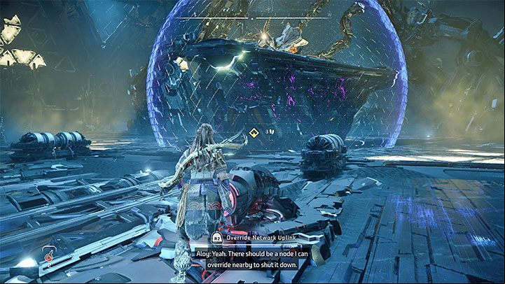 You will reach the main cauldron chamber with a large machine within the dome - Horizon Forbidden West: The Dying Lands - walkthrough - Main Storyline - Horizon Forbidden West Guide