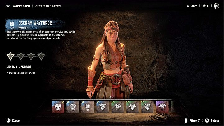 There are dozens of different outfits available in Horizon Forbidden West - Horizon Forbidden West: How to change Aloys appearance? - Character and statistics - Horizon Forbidden West Guide