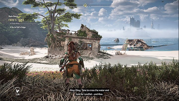 After Aloy is ed by Kotallo, you will receive a suggestion to rearm in Razor's Edge, but this is completely optional - Horizon Forbidden West: Faros Tomb - walkthrough - Main Storyline - Horizon Forbidden West Guide