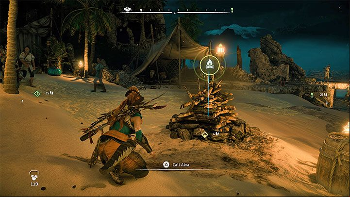 Head to the Legacy's Landfall settlement neighbouring the San Francisco ruins, which you visited for the first time in the Faro's Tomb main quest - Horizon Forbidden West: Forbidden Legacy - Alvas quest, walkthrough - Tasks of companions - Horizon Forbidden West Guide