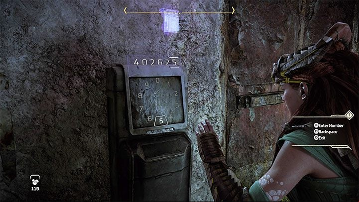 Scan the objects one at a time starting with the left one - Horizon Forbidden West: Forbidden Legacy - Alvas quest, walkthrough - Tasks of companions - Horizon Forbidden West Guide