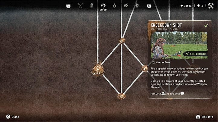 Type: Weapon Technique (Hunter Bow) - Horizon Forbidden West: Hunter - best skills - Best Skills - Horizon Forbidden West Guide