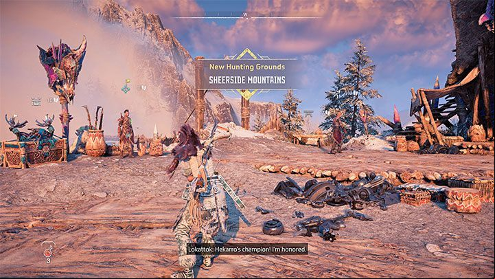 When you arrive at a hunting ground, you can talk to the Grounds Keeper to see the available trials and do them - Horizon Forbidden West: Hunting Grounds - List and general information - Hunting grounds - Horizon Forbidden West Guide