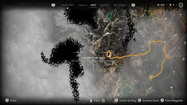 Head to the Eclipse hideout in the Cinnabar Sands - Horizon Forbidden West: Shadow in the West - walkthrough - Side quests - Horizon Forbidden West Guide