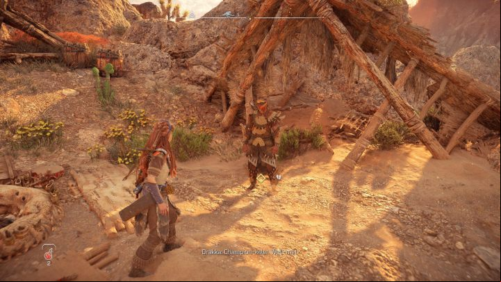 After accepting the quest, meet Drakka at the outpost south of Arrowhead - Horizon Forbidden West: Thirst for the Hunt - walkthrough - Side quests - Horizon Forbidden West Guide
