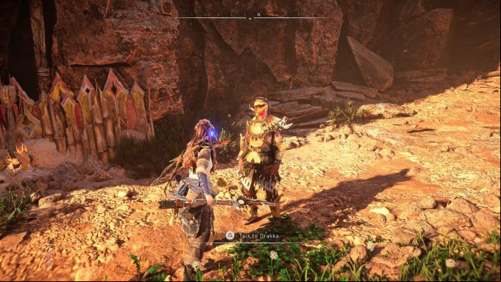 Follow Drakka and talk to him when you reach the canyon - Horizon Forbidden West: Thirst for the Hunt - walkthrough - Side quests - Horizon Forbidden West Guide