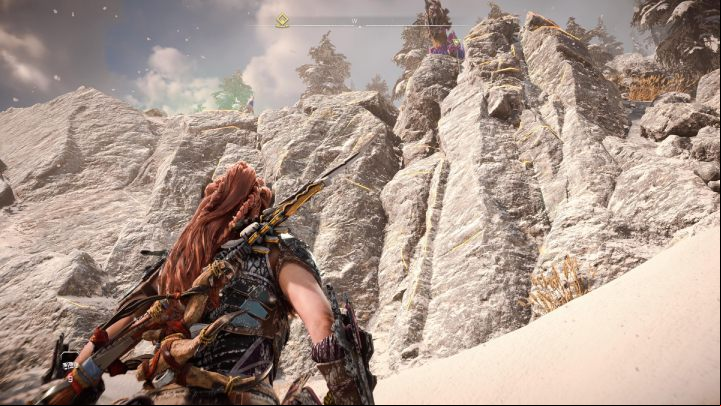 Start climbing to the top of the mountain - Horizon Forbidden West: Call and Response - walkthrough - Errands - Horizon Forbidden West Guide