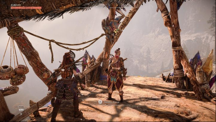 When you have killed all the machines, talk to Kivva - Horizon Forbidden West: Call and Response - walkthrough - Errands - Horizon Forbidden West Guide