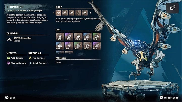 A giant flying machine called the Stormbird will appear and, as always, it's a good idea to scan it, especially if you haven't encountered one yet in the game - Horizon Forbidden West: The Second Verse, Zos quest - walkthrough - Tasks of companions - Horizon Forbidden West Guide