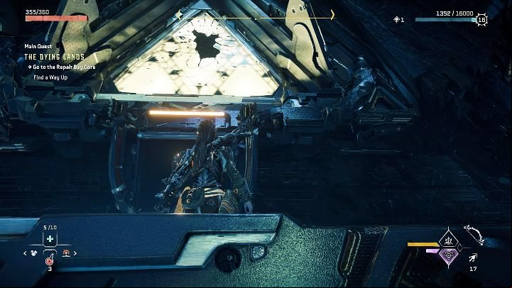 In some places you may find characteristic cracked panes of milky glass, which can be destroyed - Horizon Forbidden West: Exploration Guide - Basics - Horizon Forbidden West Guide