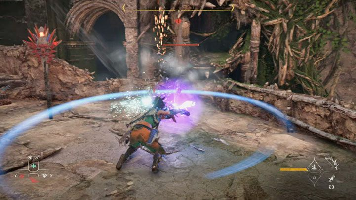 Counterattack right after dodging Regalla's sequence, and use your favorite attack combination - Horizon Forbidden West: The Wings of the Ten - walkthrough - Main Storyline - Horizon Forbidden West Guide