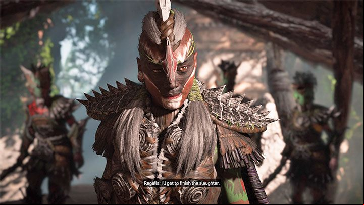 Regalla is a hostile NPC you encounter for the first time during The Embassy main quest - Horizon Forbidden West: Regalla - The Wings of the Ten boss fight, how to deafeat? - Bosses - Horizon Forbidden West Guide